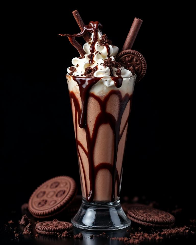 Milkshake de Chocolate com Biscoito