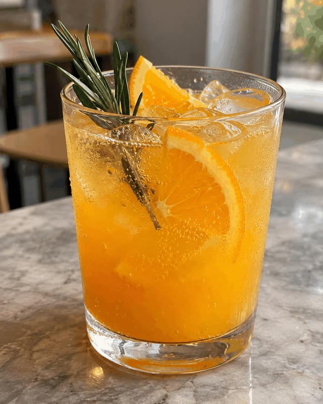 Mocktail Cítrico de Laranja & Alecrim