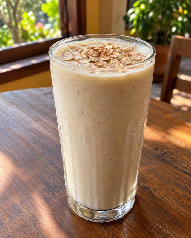 Vitamina Aterciopelada de Plátano y Avena