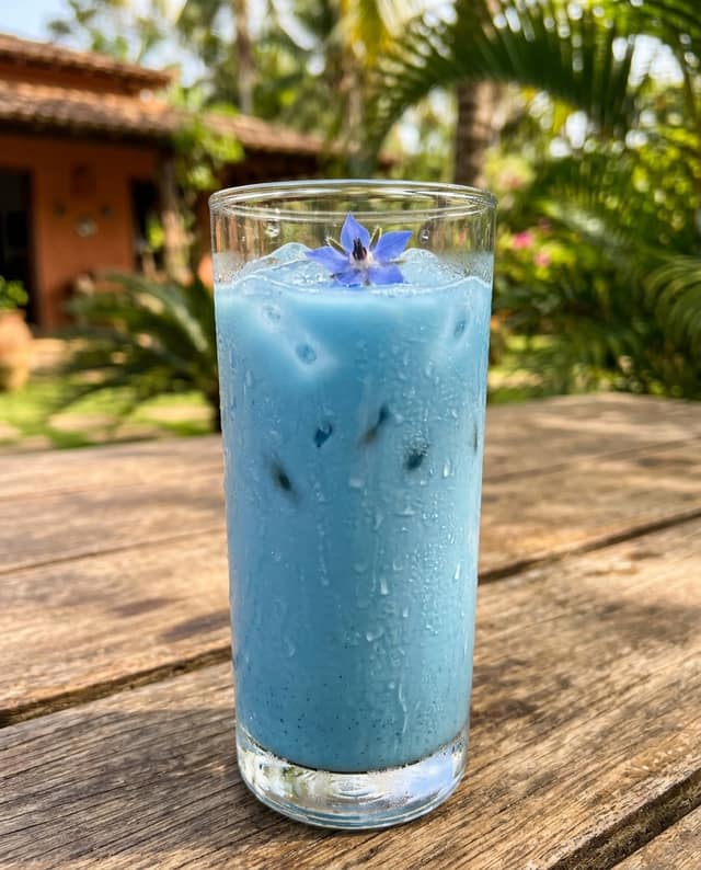 Blue Spirulina Latte