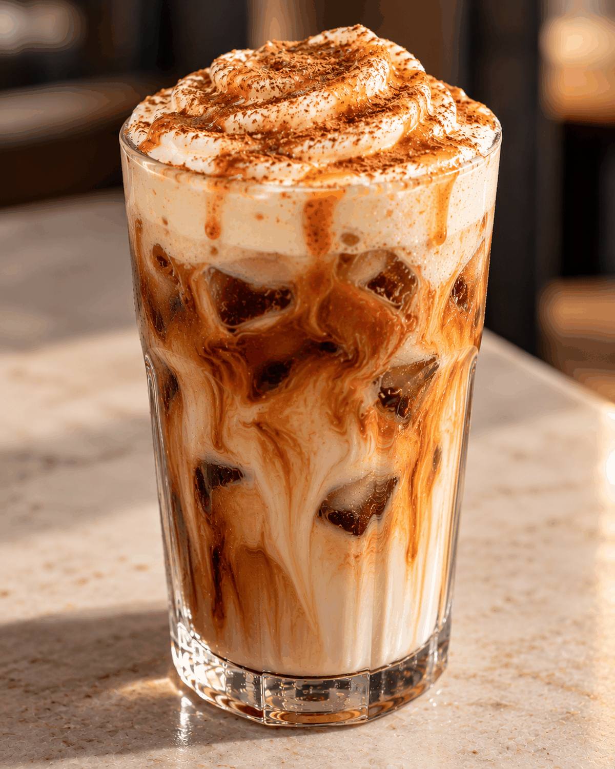 Iced Latte Cinnamon Roll